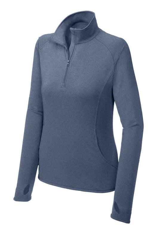 SPORT-TEK® LADIES SPORT-WICK® STRETCH Half-ZIP PULLOVER LST850